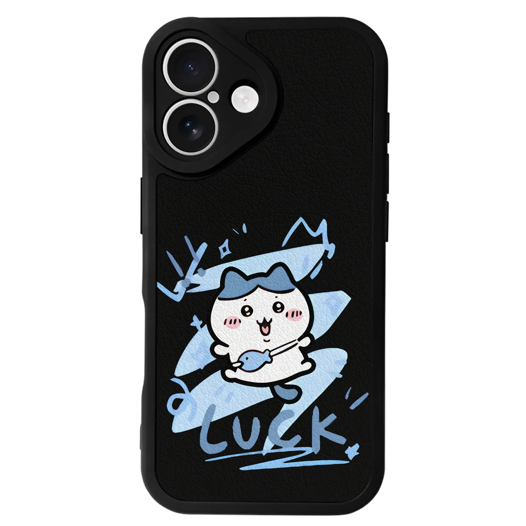 ちい が わ グッズ ハチワレ - IPhone 16シリーズ対応 ・ シリコンスマホケース ・ レザー調 ・ 高精度フィット ・ 耐衝撃 ・ ワイヤレス充電対応 ・ 精密カット